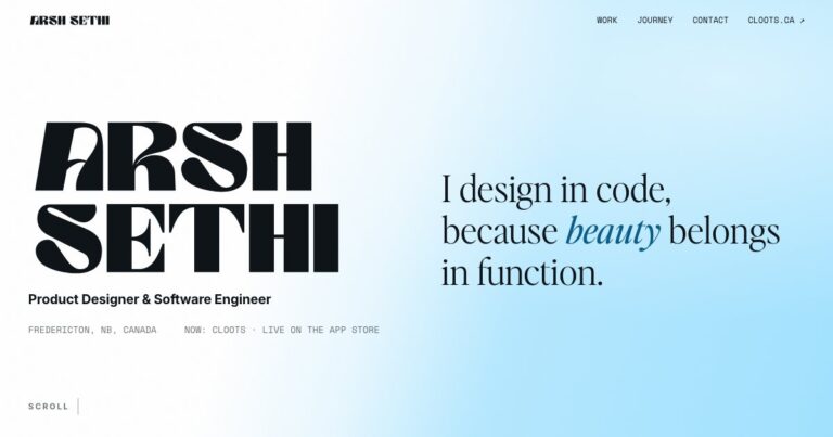 Arsh Sethi · Product Designer & Software Engineer photo