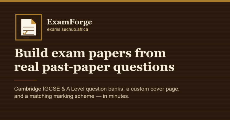 Build Exam Papers from Real Past-Paper Questions | Exam Gen photo