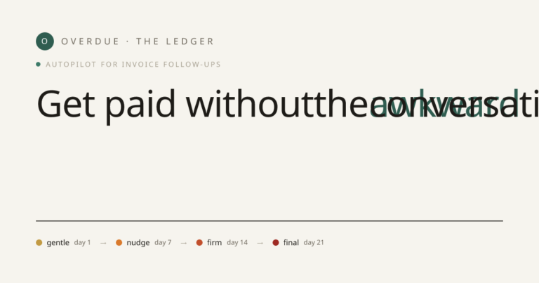 Overdue — Get paid without the awkward conversation photo