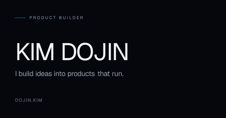 Kim Dojin – Product Builder photo