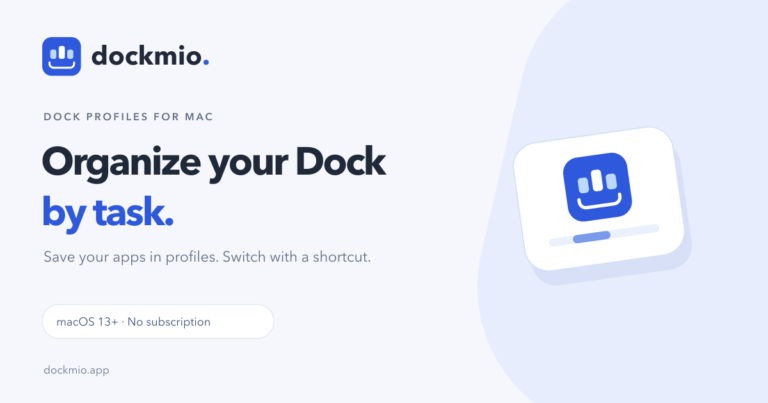 Dock profiles for Mac, without a subscription | Dockmio photo