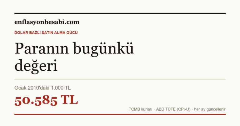 Paranın Bugünkü Değeri Hesaplama | Enflasyon Hesabı photo