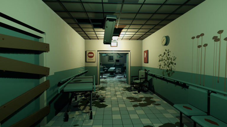 Abandoned Hospital Low Poly — 238 Unity & Blender Assets | AssetKilnLab photo