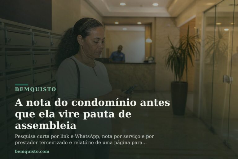 Bemquisto: pesquisa de satisfação para condomínios e síndicos photo
