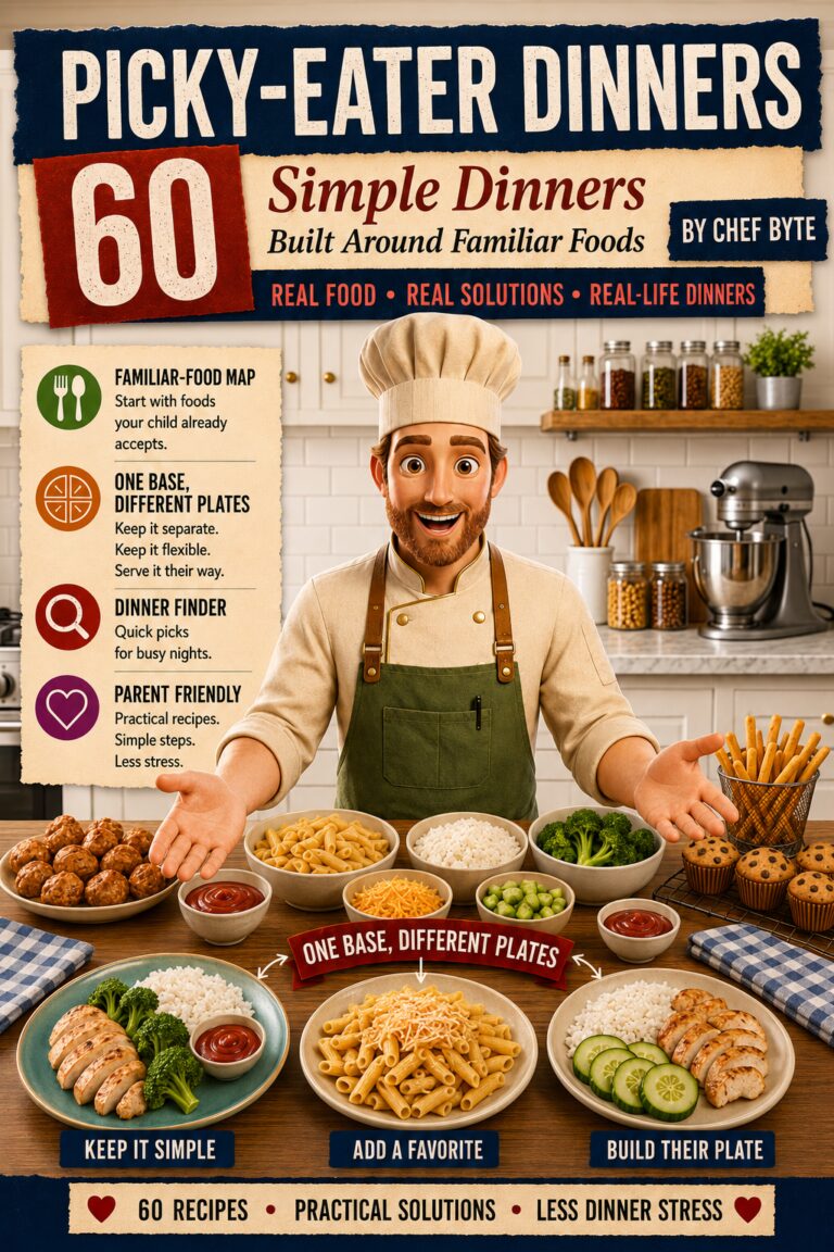 Picky-Eater Dinners — 60 Simple Dinners Built Around Familiar Foods | Chef Byte photo