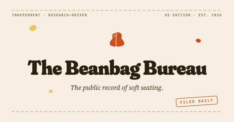 The Beanbag Bureau · The public record of soft seating. photo