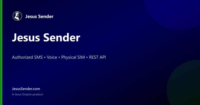 Jesus Sender – Authorized SMS & Voice Gateway | Jesus Empire photo