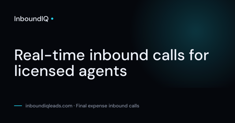 InboundIQ | Real-Time Inbound Calls for Licensed Agents photo