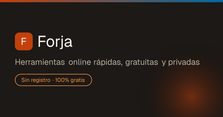 Forja | Herramientas online gratuitas photo