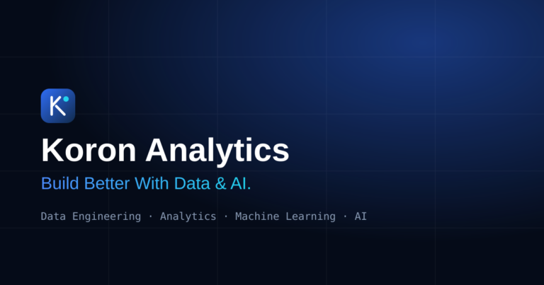 Koron Analytics — Data, Analytics & AI Consulting photo