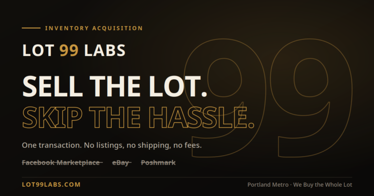 Lot 99 Labs | We Buy Lots of Merchandise Directly From You photo