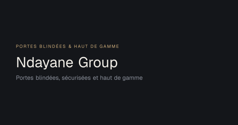 Ndayane Group — Portes blindées, sécurisées et haut de gamme photo