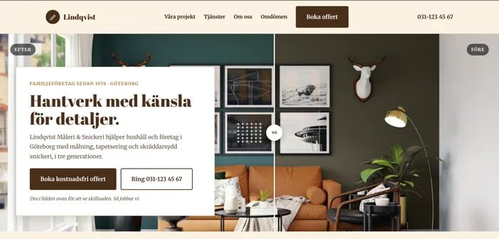 FinStrat Web: kodade hemsidor för hantverkare