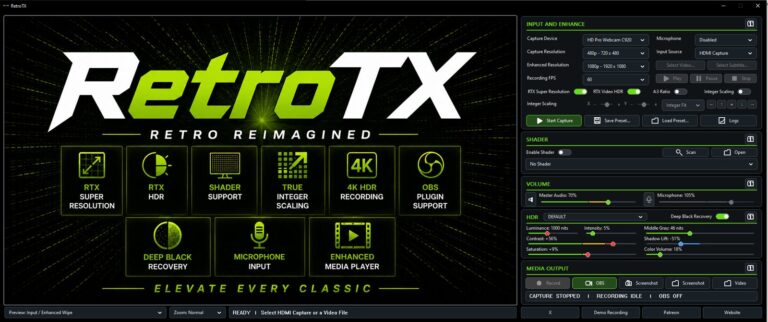 RetroTX — Bringing the games of the past to the displays of today.