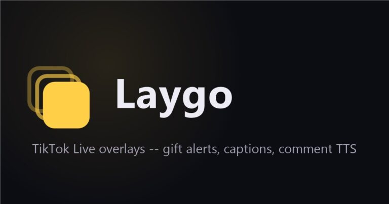 Layvo — TikTok Live 오버레이