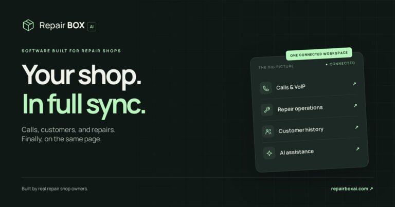 Repair Shop Software, VoIP & AI | Repair BOX AI