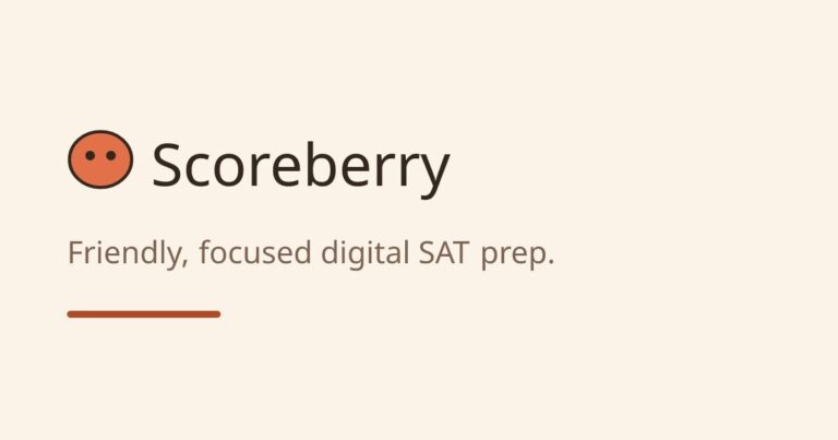 Scoreberry – Friendly, focused digital SAT prep.