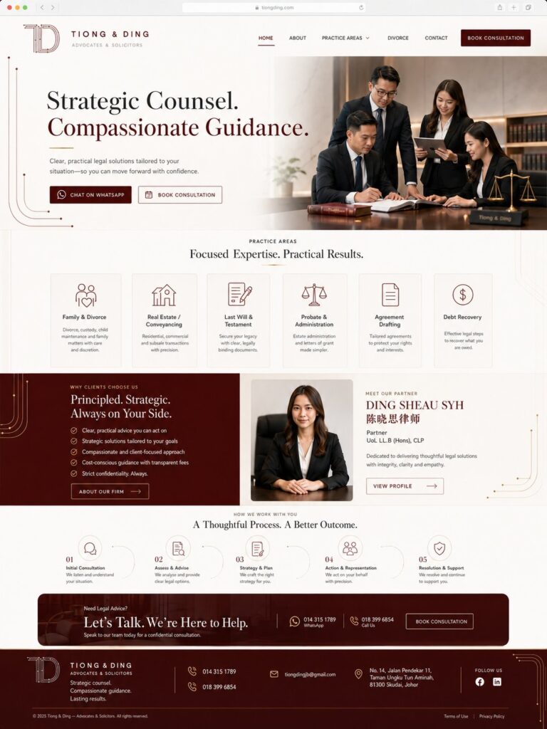 Tiong & Ding | Advocates & Solicitors in Skudai and Kluang, Johor