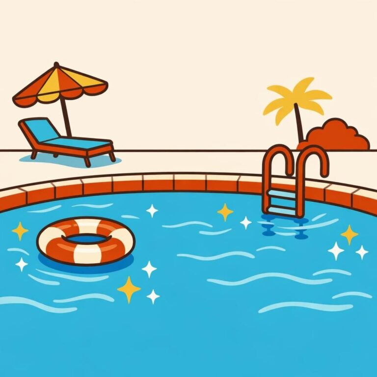 Blue Petal Pool Design