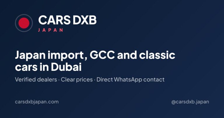 Cars DXB Japan