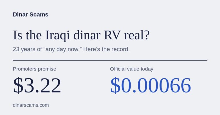 Dinar Scams