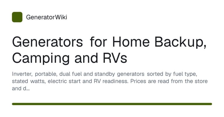 GeneratorWiki