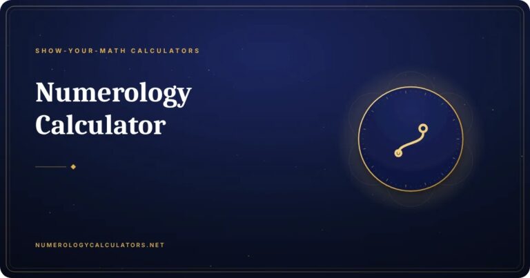 Numerology Calculators