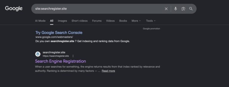 Search Register